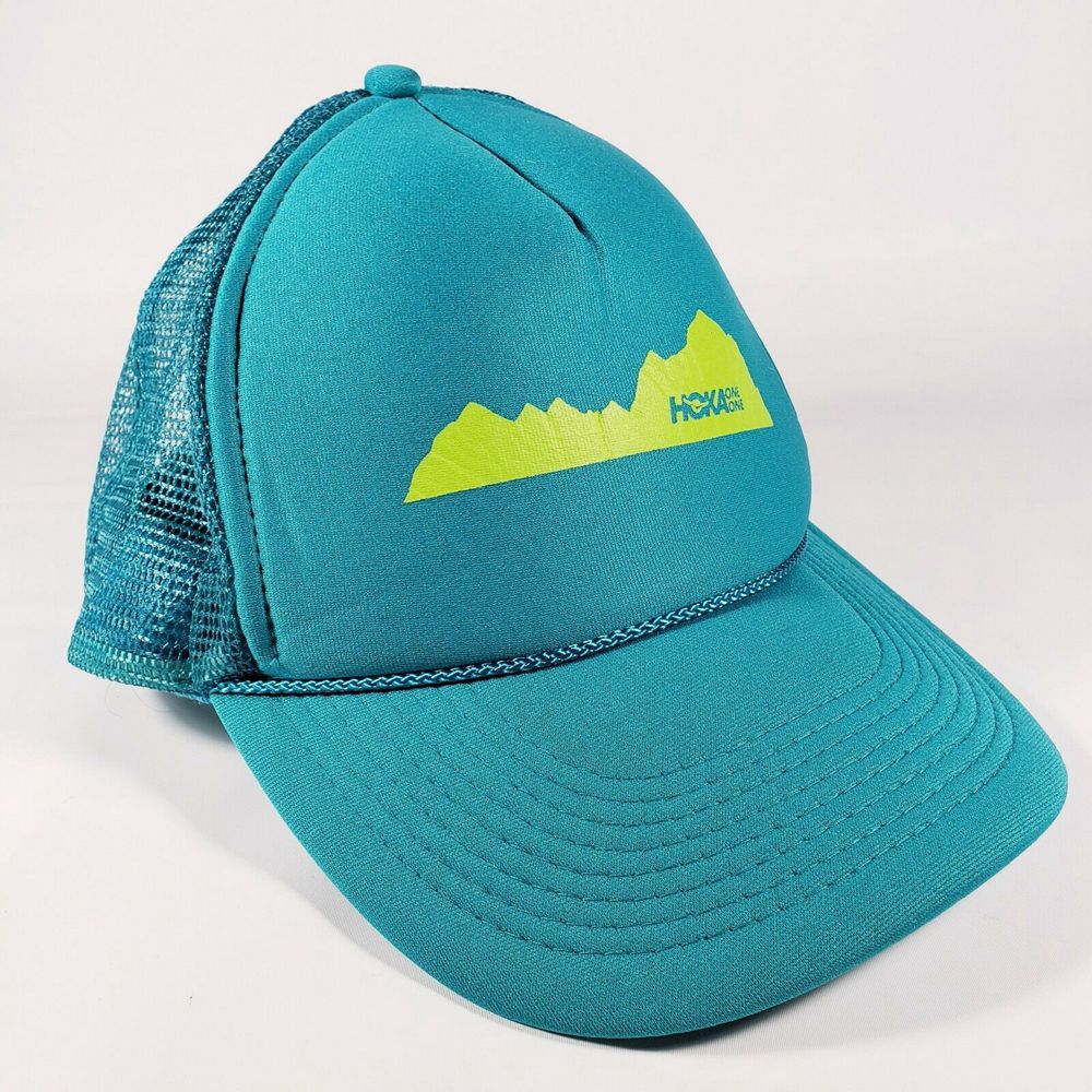 Hoka One One Vintage Truckers Cap Mesh Adjustable - Hats - Green,Australia SEX-732654